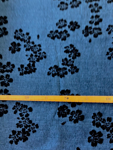 Deko / Jeans Stoff „Nacht Blüte“