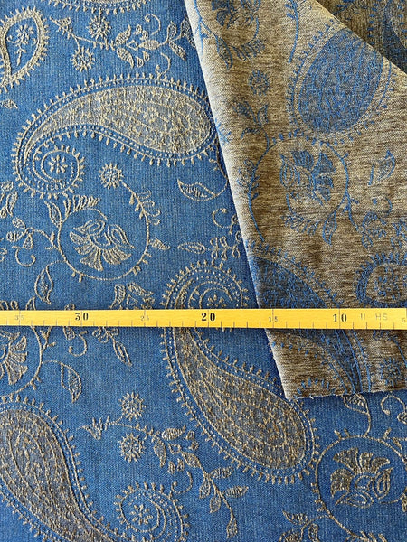 Deko / Jeans Stoff „Golden Paisley“