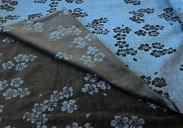 Deko / Jeans Stoff „Nacht Blüte“
