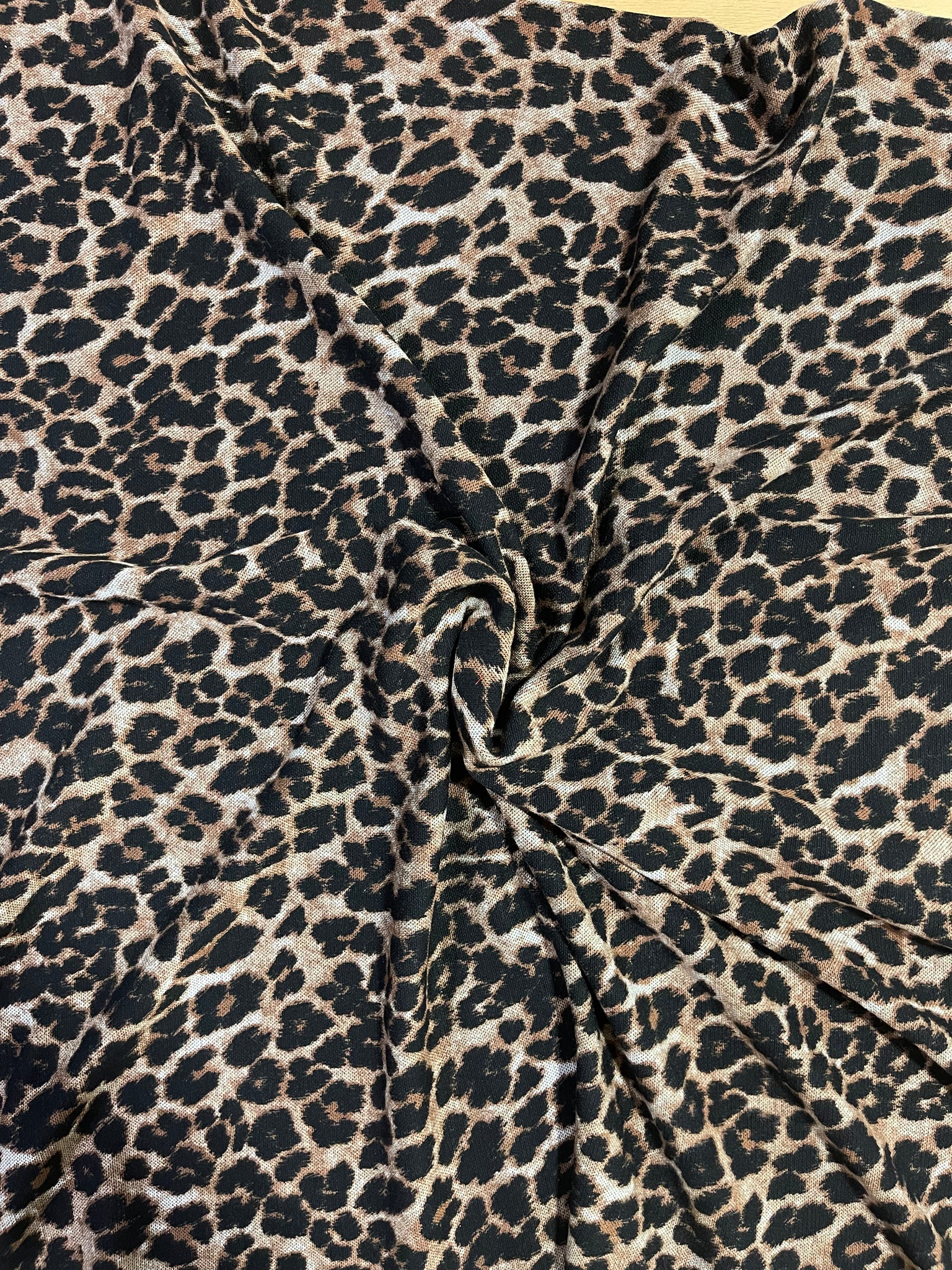 Strickstoff Viskose Leopardenmuster